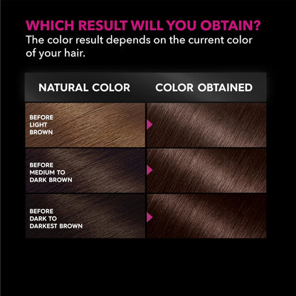 Garnier Olia Oil Powered Permanent Hair Color, 4.15 Dark Soft Mahogany