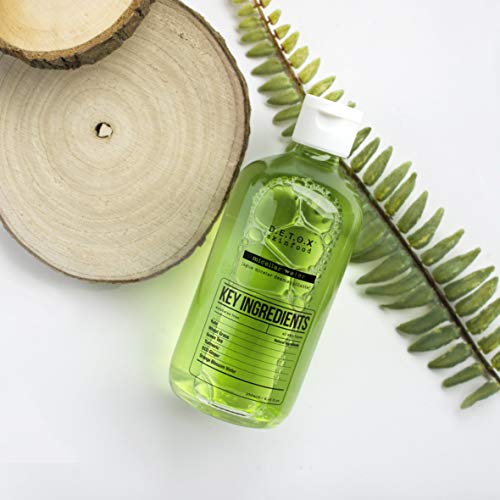 DETOX Skinfood Body Micellar Water. Kale, Wheat Grass, Green Tea, Tumeric, Olive Oil, Almond Oil, Bergamot Oil, Eco Ginger  8.45 fl oz