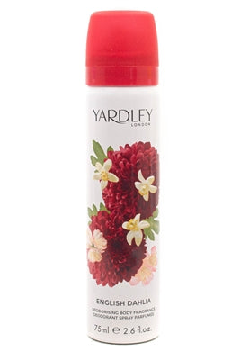 Yardley London ENGLISH DAHLIA Deodorising Body Fragrance Spray  2.6 fl oz