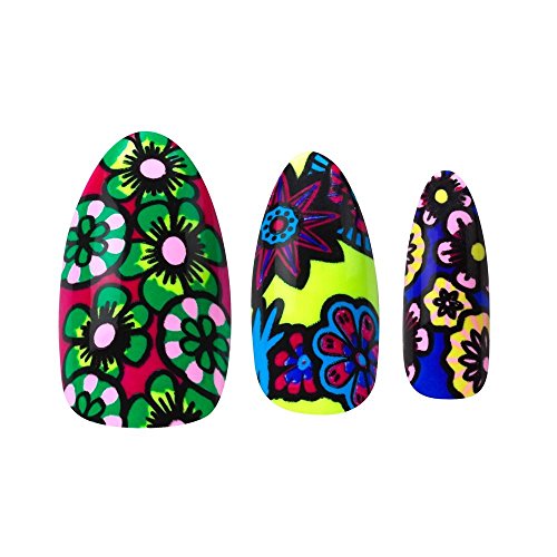 House of Holland Nailed by Elegant Touch  Flower Power Bloom Boom: 24 nails, nail glue .07 Oz., nail file