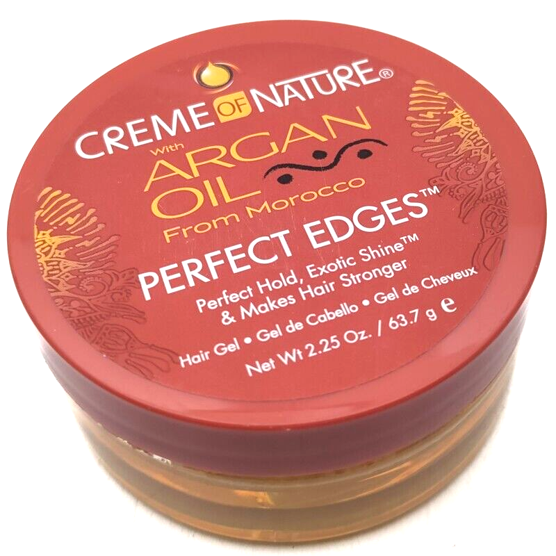 Creme of Nature ARGAN OIL from Morocco PERFECT EDGES Hair Gel 2.25oz