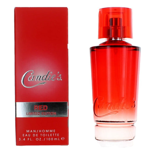 Candie's Red Eau De Toilette Spray Fragrance for Him, Spicy & Woody Cologne for Men, 3.4 fl oz, 1 Piece