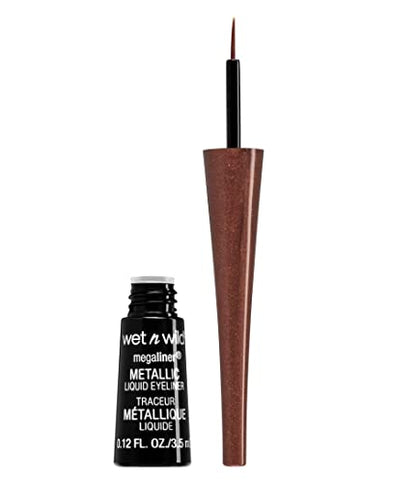 Wet n Wild  MEGALINER liquid Eyeliner, 112A Metallic Brown  .12 fl oz
