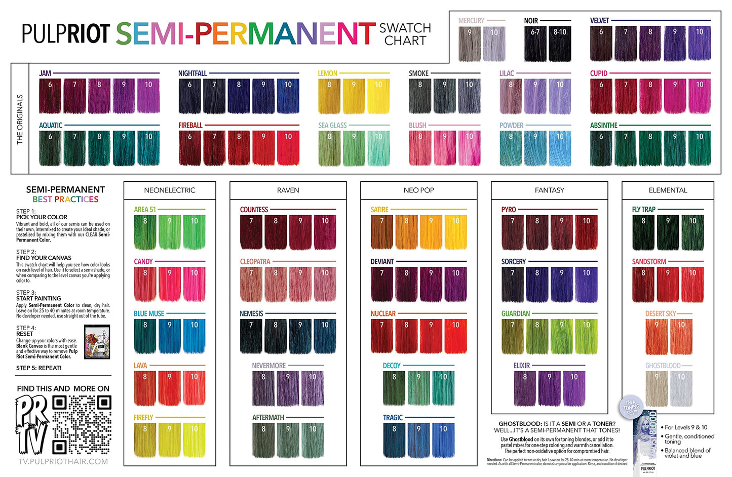Pulp Riot Semi-Permanent Haircolor 4 oz Desert Sky