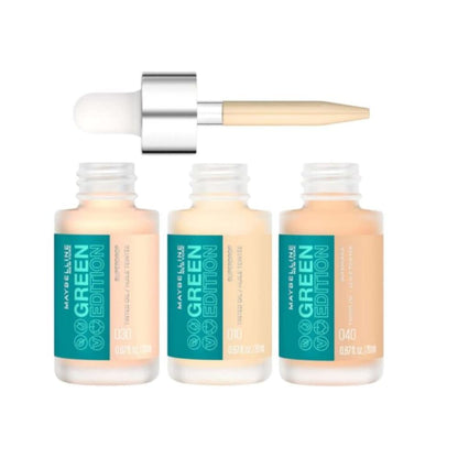Maybelline Green Edition Superdrop Tinted Oil Makeup, Adjustable Coverage, 10, 0.67 fl oz