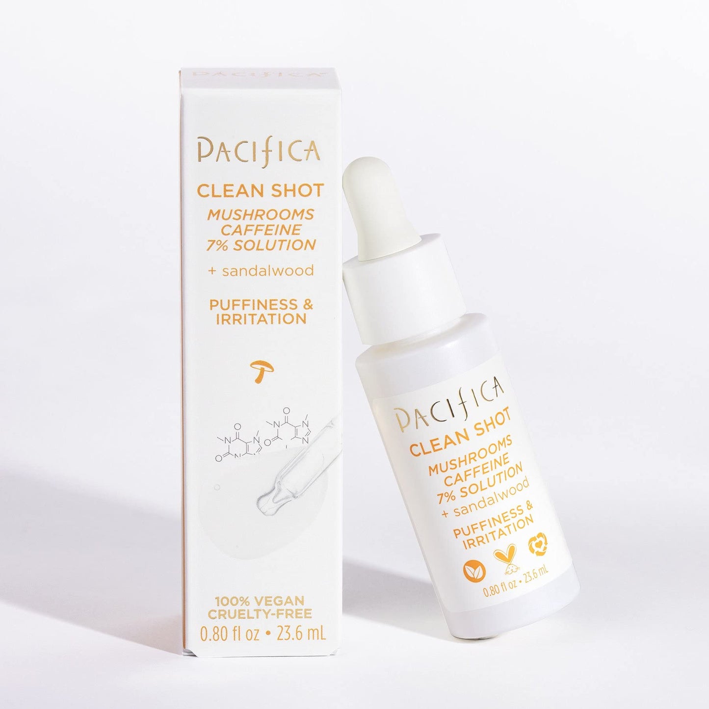 Pacifica Clean Shot Mushrooms and Caffeine 7 Percent Serum 0.80 oz
