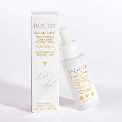 Pacifica Clean Shot Mushrooms and Caffeine 7 Percent Serum 0.80 oz