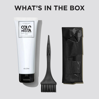 L'Oreal Paris Colorista Semi-Permanent Hair Color - Light Bleached Blondes, Bright Red, 1 kit