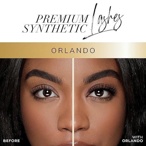 Lilly Lashes ORLANDO Premium Synthetic Mink Lashes, One Pair