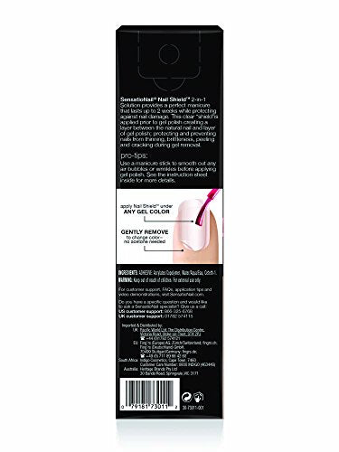 SensatioNail NAIL SHIELD 2-in-1 Solution, Easy Removal and Nail Protection, Must Use with LED Lamp,  88 shields