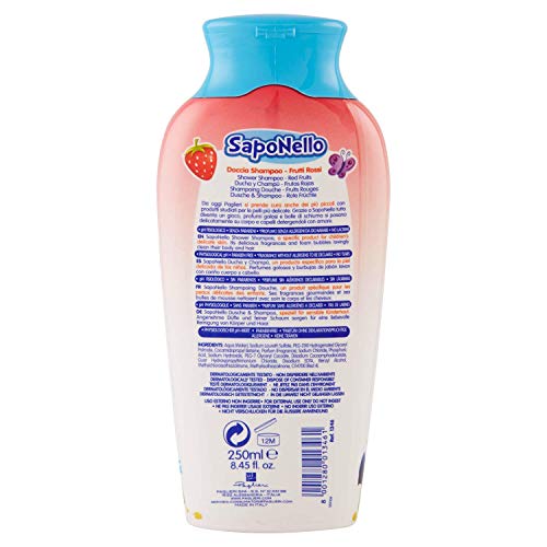 Paglieri  SapoNello Shampoo, Moisturizing Shower and Hair Gel   8.45 fl oz