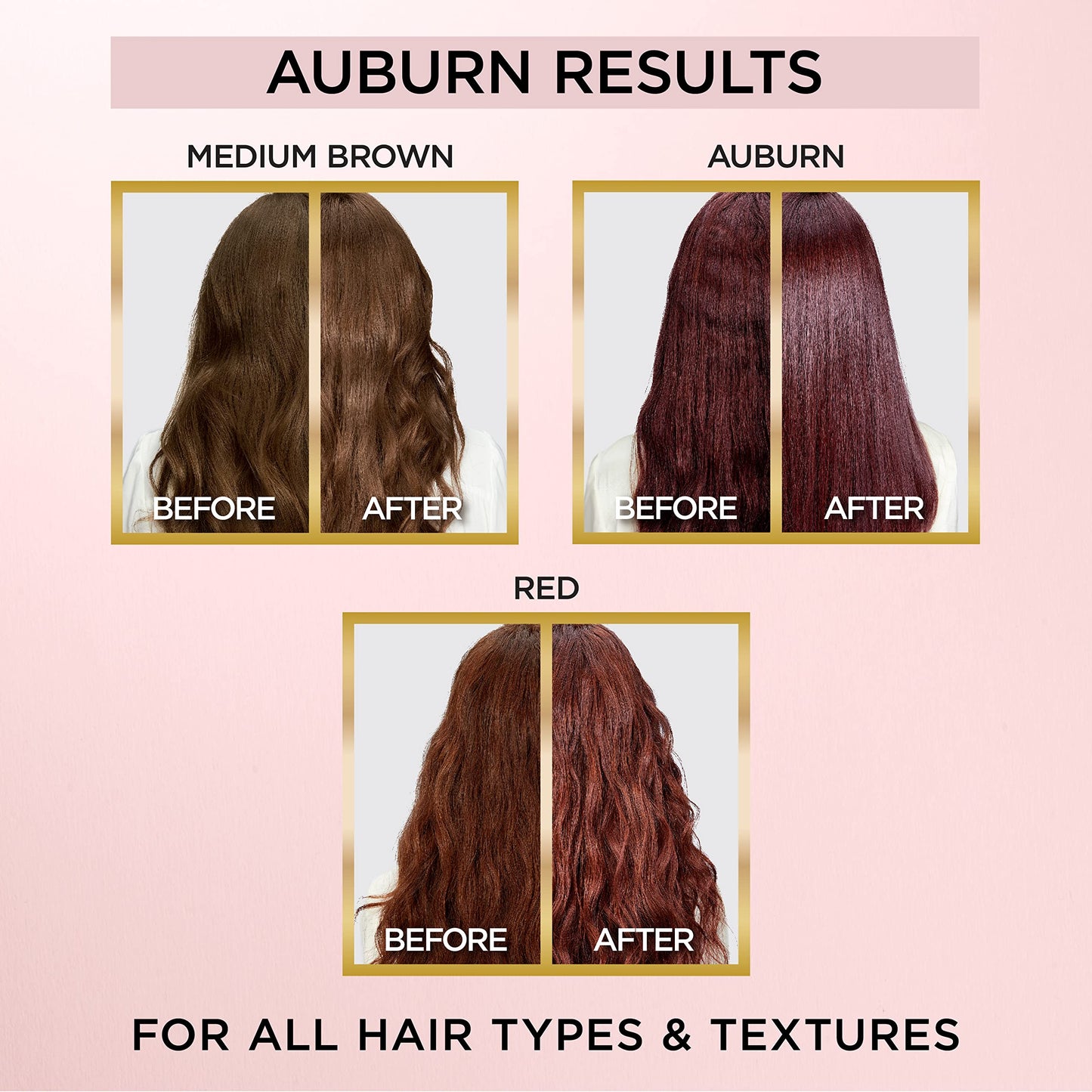 L'Oreal LE COLOR GLOSS One Step Toning Gloss, Auburn. 3 applications