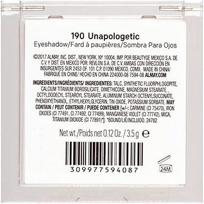 Almay UNAPOLOGETIC 190  Eye Shadow  .12oz
