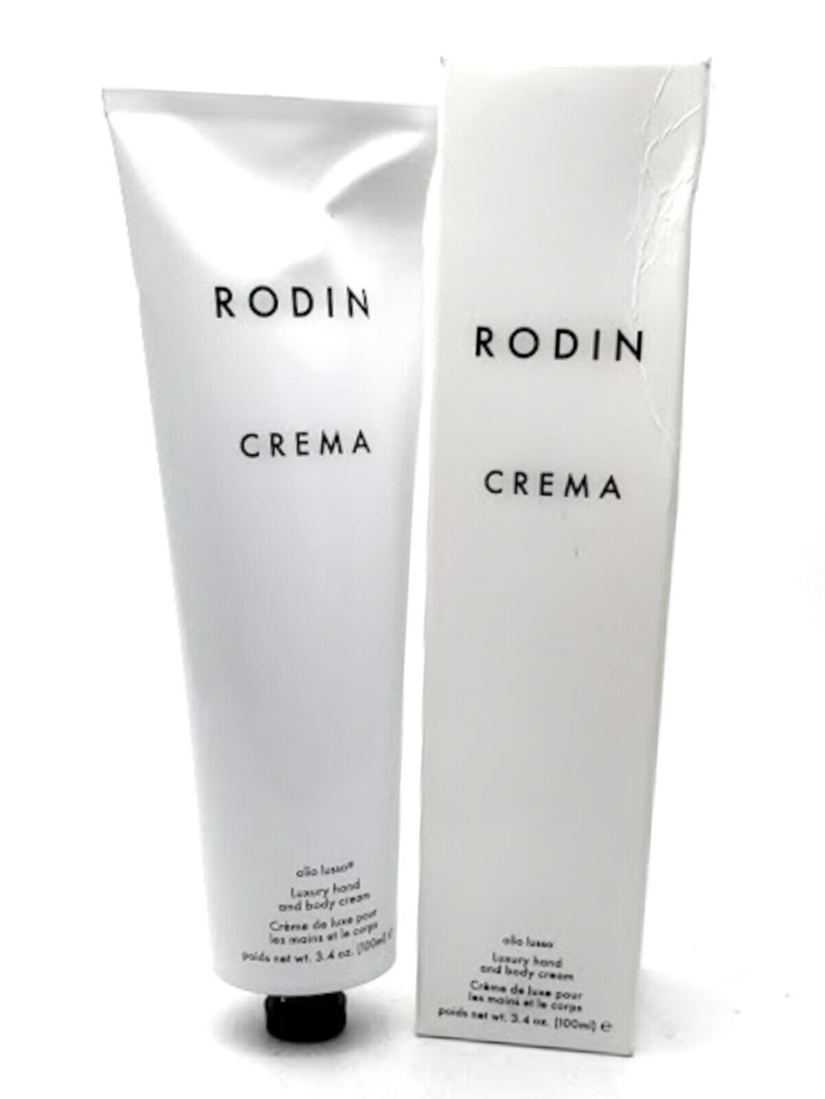 Rodin CREMA Luxury Hand and Body Cream 3.4 fl oz (slightly damaged box/tube)
