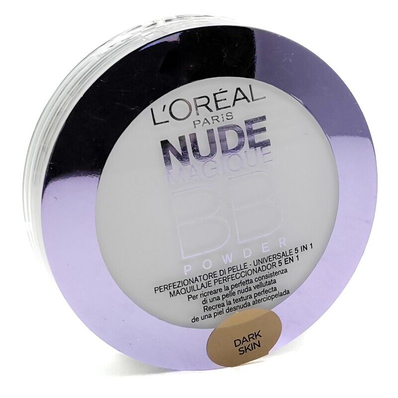 L'Oreal NUDE MAGIQUE BB Powder, Dark Skin 9g (European Labels)