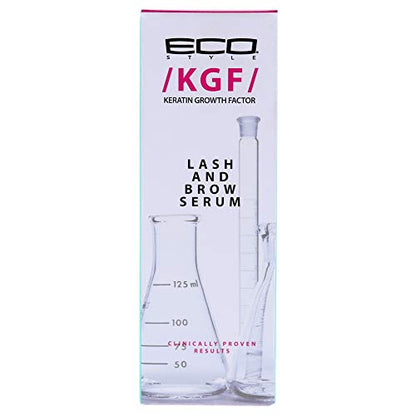 Eco Style KGF Keratin Growth Factor Lash and Brow Serum , Increase Hair Thickness in as little as 6 Weeks