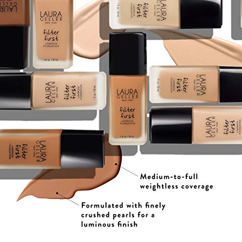 Laura Geller FILTER FIRST Luminous Foundation, Mahogany  1 fl oz
