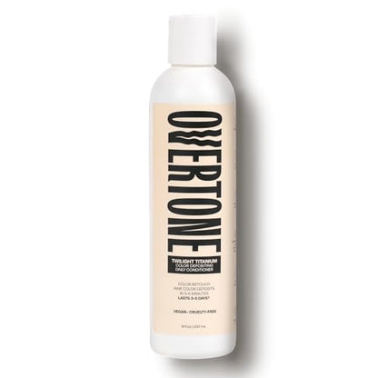 Overtone Daily Color Depositing Conditioner: 8oz , Extreme Silver