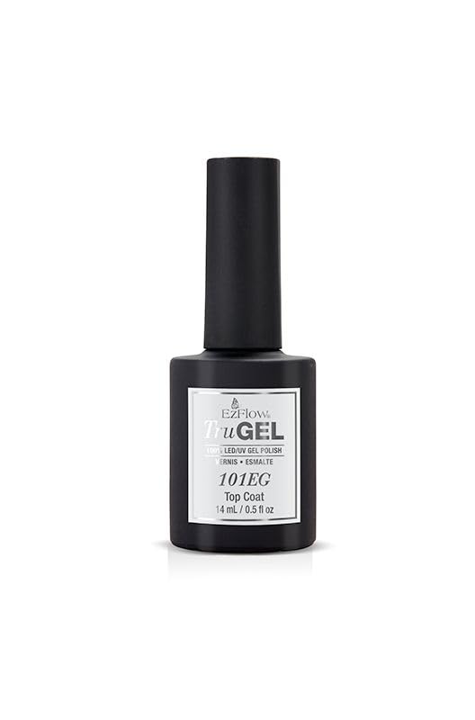 TruGel 42259 Top Coat - Gel LED/UV Nail Polish 0.5oz/15mL