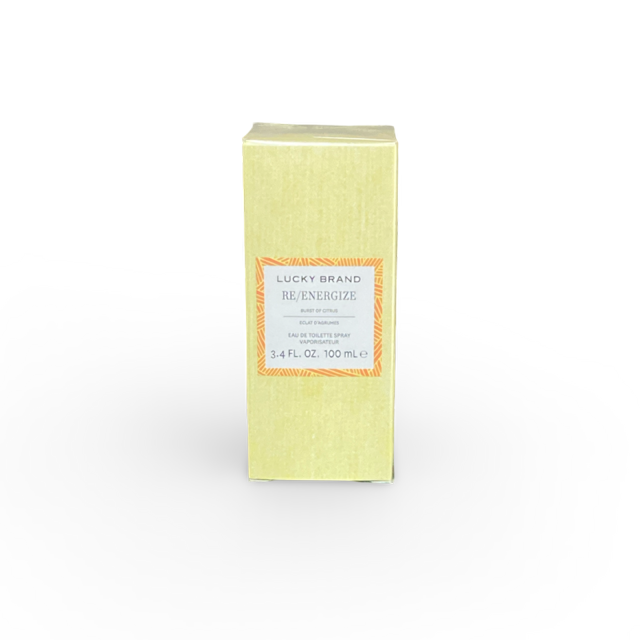 Lucky Brand RE/ENERGIZE  Burst of Citrus Eau de Toilette 3.4 Oz
