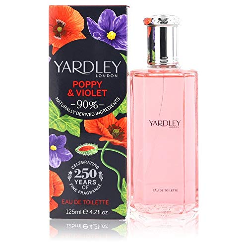 Yardley London  Poppy & Violet Eau De Toilette Spray 4.2 oz  for Women