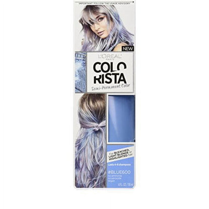 L'Oreal Paris Colorista Semi Permanent Hair Color, Light Bleached Blondes Blue