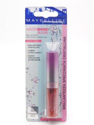Maybelline New York WaterShine Gloss, 560 Strawberry Sizzle  5ml