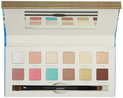 cargo HAVANA Nights Eye Shadow Palette: Shadows 12 x .03 Oz., Dual-Ended Brush