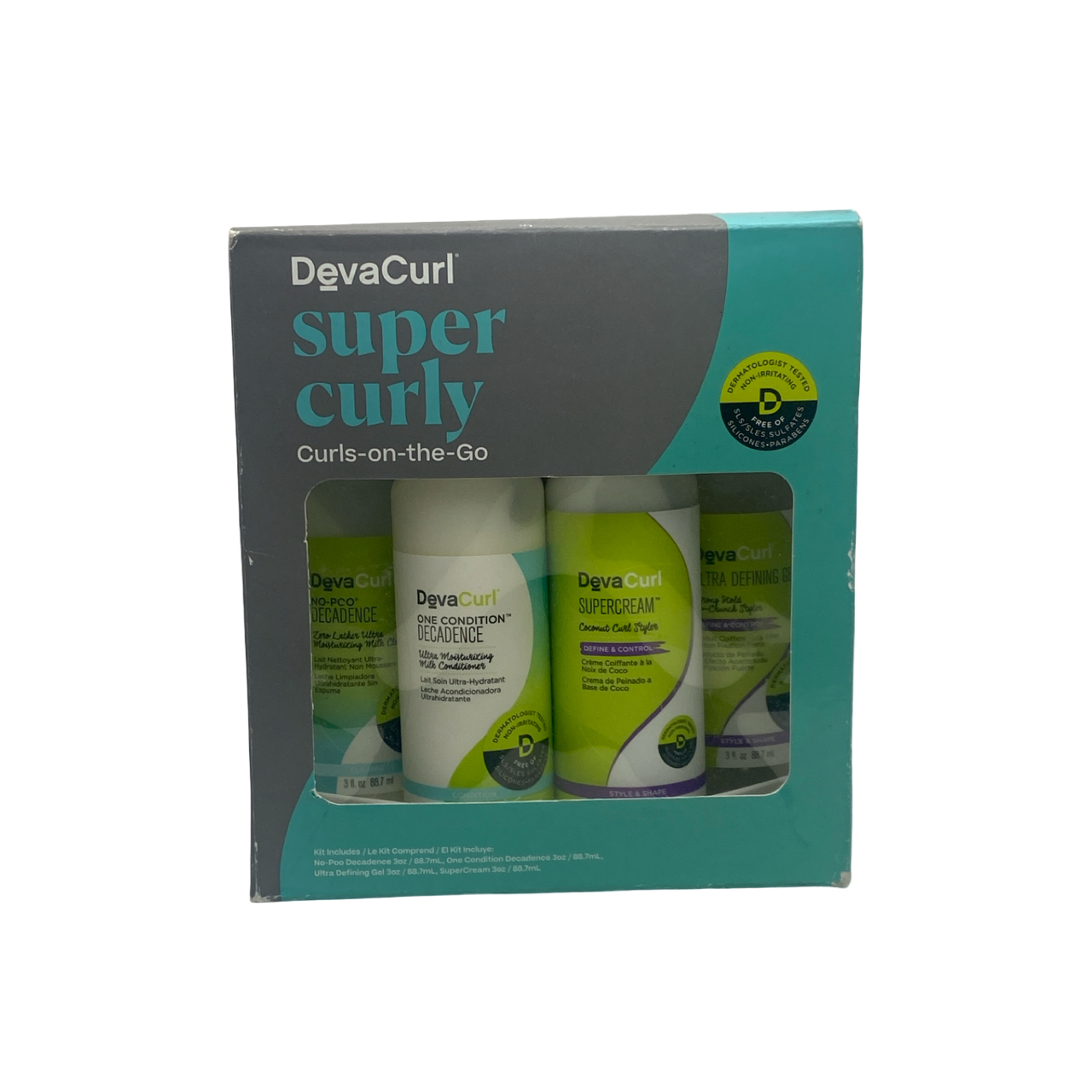 Deva Curl Super Curly Curls on the go 4 Pc set