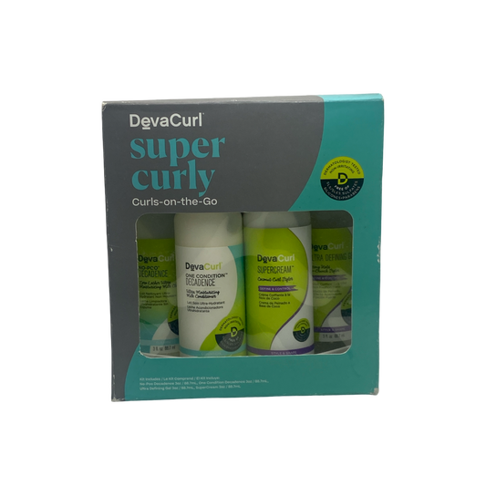 Deva Curl Super Curly Curls on the go 4 Pc set