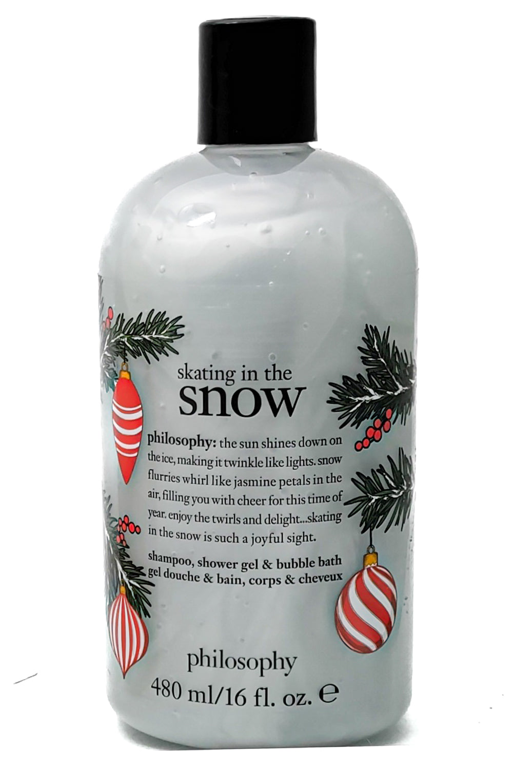 Philosophy DANCING IN THE SNOW Shampoo, Shower Gel and Bubble Bath  16 fl oz
