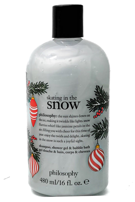 Philosophy DANCING IN THE SNOW Shampoo, Shower Gel and Bubble Bath  16 fl oz
