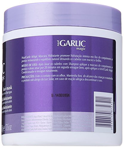 nuNAAT Garlic Magic Hair Mask, Intense Hydration for All Hair Types  17.6oz