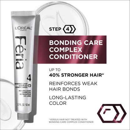 L'Oreal Paris Feria Shimmering Permanent Hair Color, 52 Auburn Rose (Medium Reddish Brown), Unisex, 1 Kit