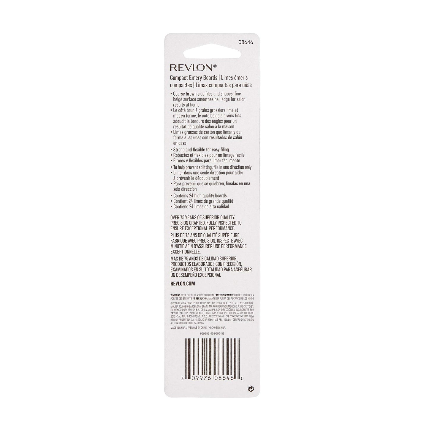 Revlon QUALITY FILING, 24 Nail Files
