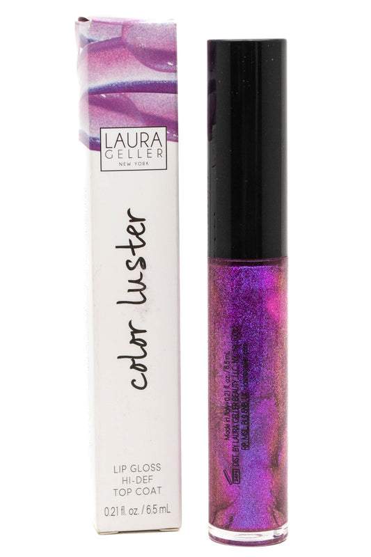 Laura Geller COLOR LUSTER High Def Lip Gloss Top Coat, Amethyst Glaze  .21 fl oz  .11 fl oz