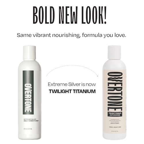 Overtone Daily Color Depositing Conditioner: 8oz , Extreme Silver