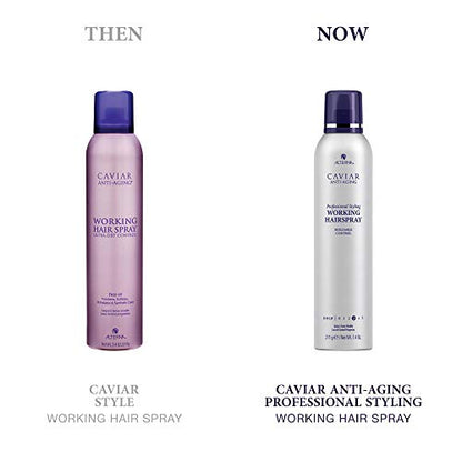 Alterna Caviar Professional Styling Working Hair Spray, Flexible Hold, 7.4-Ounce