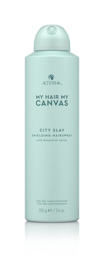 Alterna My Hair My Canvas City Slay Shielding Hairspray, 7.4 Fl Oz | Vegan | Buildable, Flexible Hold | Humidity & Heat Protection | Sulfate Free