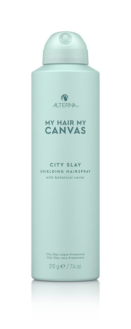 Alterna My Hair My Canvas City Slay Shielding Hairspray, 7.4 Fl Oz | Vegan | Buildable, Flexible Hold | Humidity & Heat Protection | Sulfate Free
