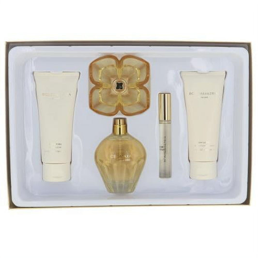 BCBGMAXAZRIA Bon Chic 4 Piece Fragrance Giftset for Women - (3.4oz/100ml EDP + 3.4oz/100ml Body Lotion + 3.4oz/100ml Shower Gel + 10ml Rollerball)