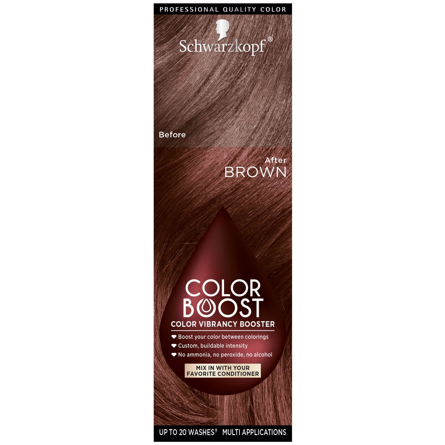 Schwarzkopf Color Boost Color Vibrancy Booster, Brown, 1 fl oz