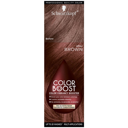 Schwarzkopf Color Boost Color Vibrancy Booster, Brown, 1 fl oz