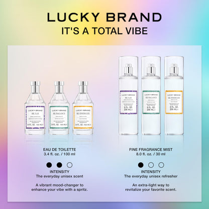 Lucky Brand RE/ENERGIZE  Burst of Citrus Eau de Toilette 3.4 Oz