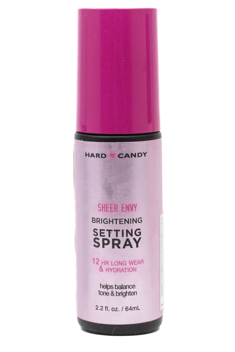 Hard Candy SHEER ENVY Brightening Setting Spray, 12 Hour Wear + Hydration, Helps Balance Tone and Tighten  2.2 fl oz