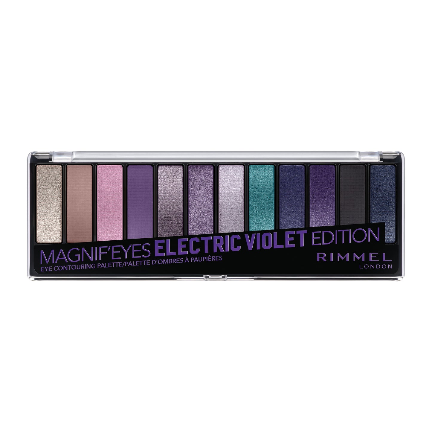 Rimmel London Magnif'eyes Eyeshadow Palette, Electric Violet, 0.5 oz