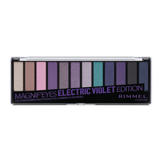 Rimmel London Magnif'eyes Eyeshadow Palette, Electric Violet, 0.5 oz