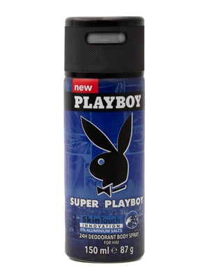 Playboy Super Playboy 24H Deodorant Body Spray for Him 150 ml.