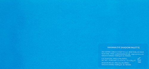 cargo HAVANA Nights Eye Shadow Palette: Shadows 12 x .03 Oz., Dual-Ended Brush