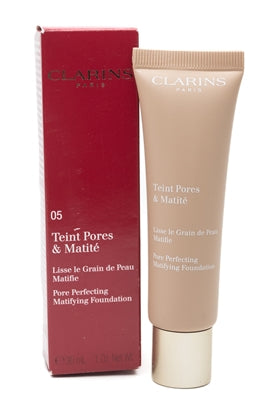Clarins Pore Perfecting Mattifying Foundation,  05 Nude Cappuccino   1oz